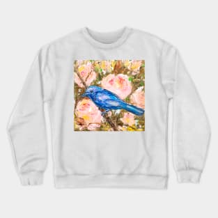 Indigo Bunting. American Songbird Crewneck Sweatshirt